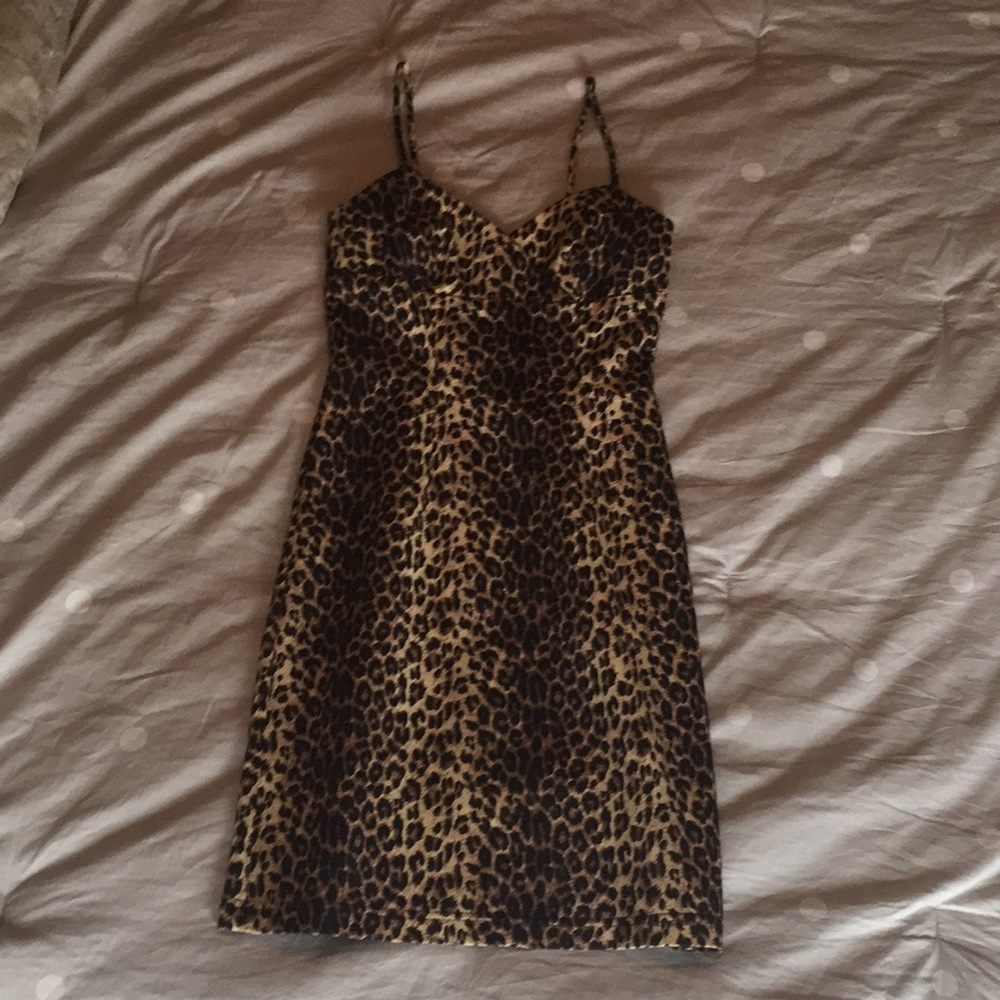 Vintage La Belle Leopard Print Dress